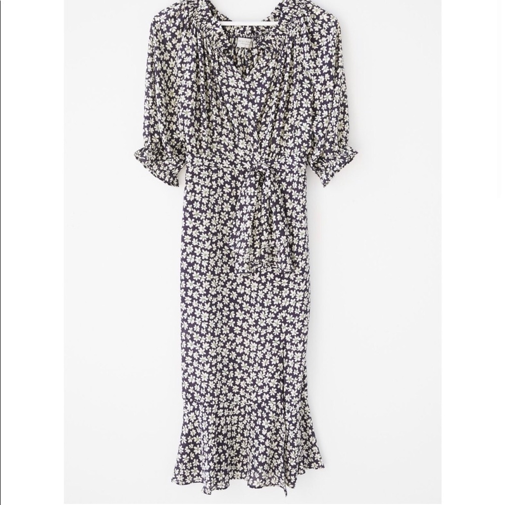 Dress Forum Floral Wrap Midi Dress